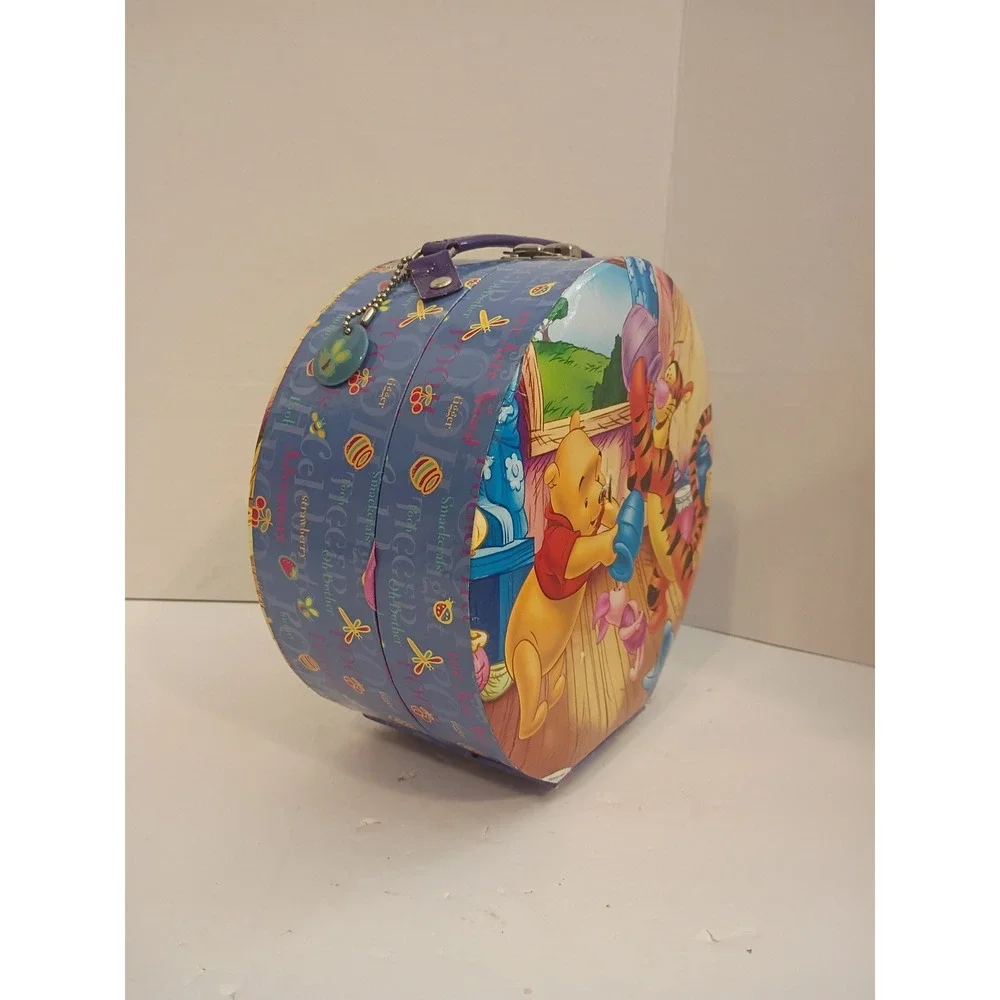 Disney Winnie the Pooh Tigger Piglet Round Storage Case Tri-Coastal Design Box